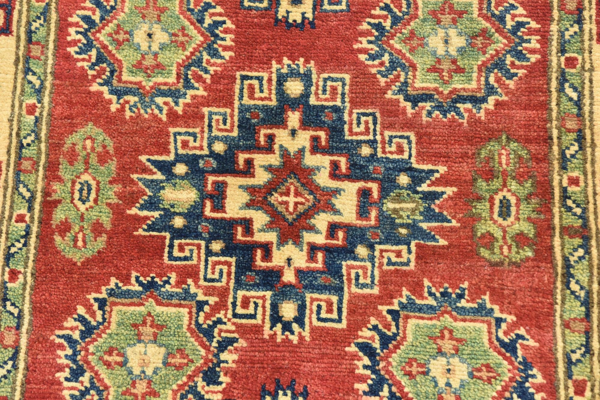 2' 7 x 4' 2 Hand Knotted Kazak Rug