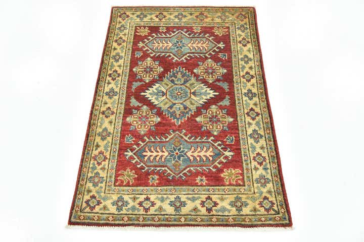2' 8 x 4' Hand Knotted Kazak Rug