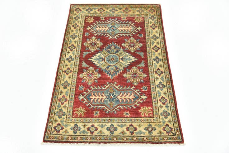 Detail image of 2' 8 x 4' Hand Knotted Kazak Rug