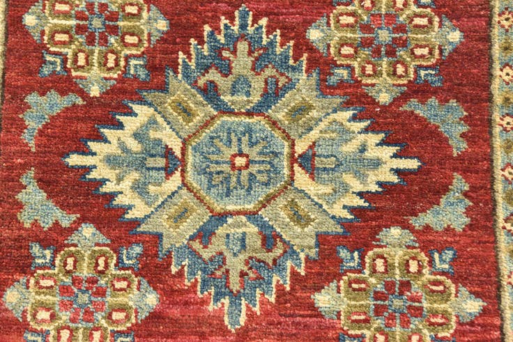 Detail image of 2' 8 x 4' Hand Knotted Kazak Rug