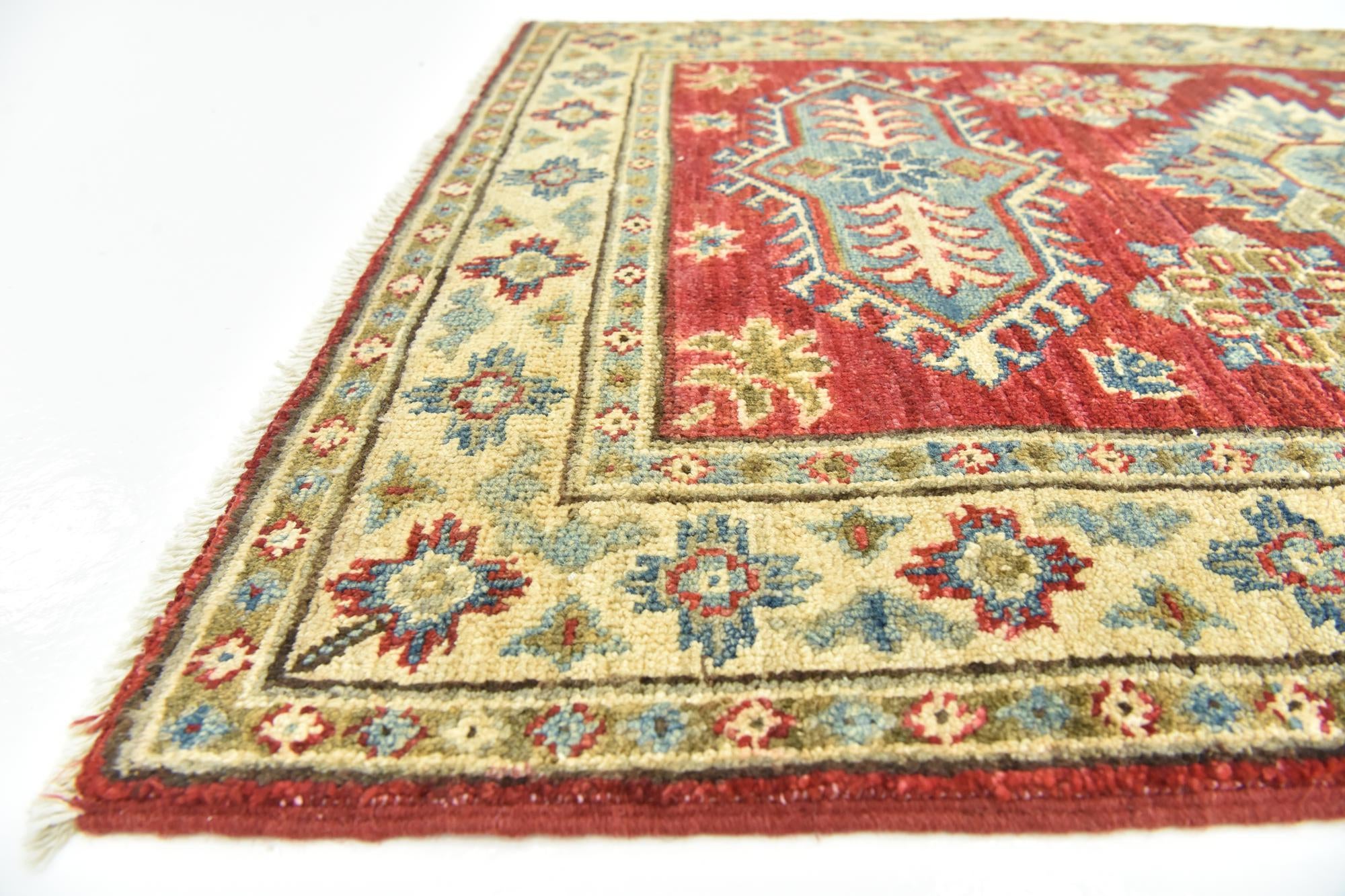 2' 8 x 4' Hand Knotted Kazak Rug