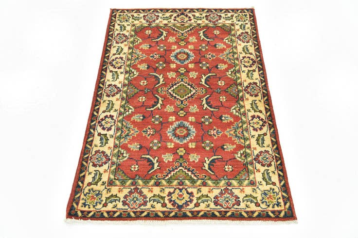 Detail image of 2' 9 x 4' 2 Hand Knotted Kazak Rug