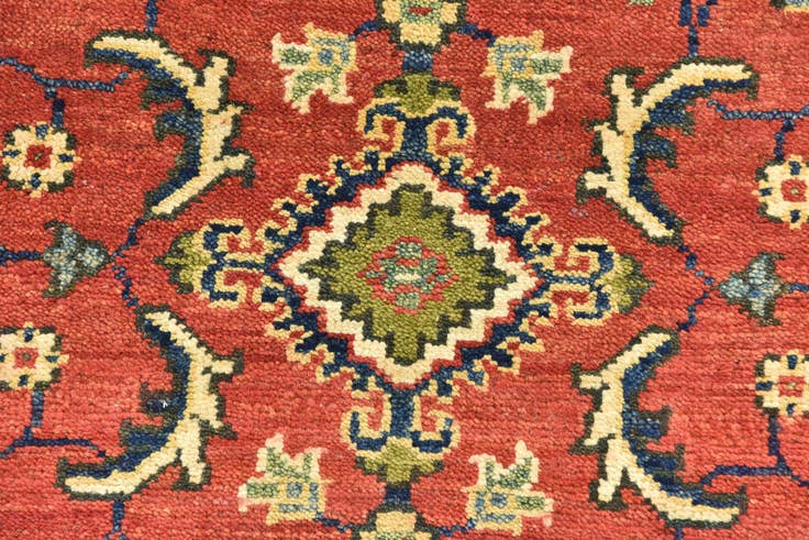Detail image of 2' 9 x 4' 2 Hand Knotted Kazak Rug