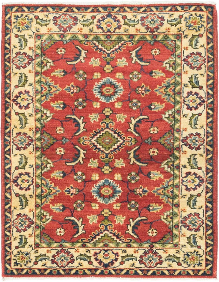 Detail image of 2' 9 x 4' 2 Hand Knotted Kazak Rug