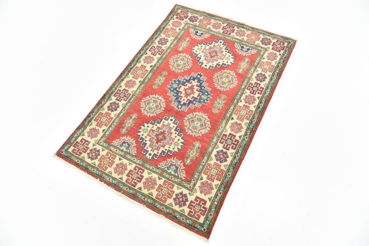 Detail image of 2' 8 x 4' 2 Hand Knotted Kazak Rug