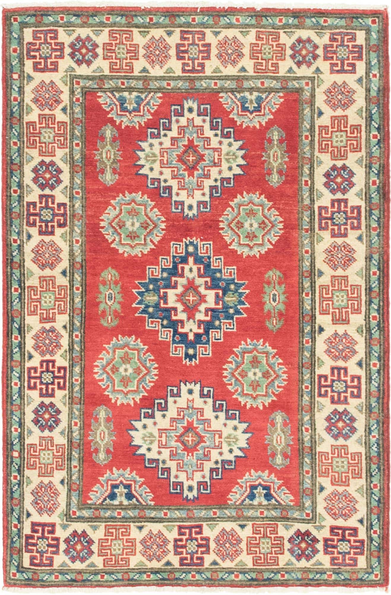 2' 8 x 4' 2 Hand Knotted Kazak Rug
