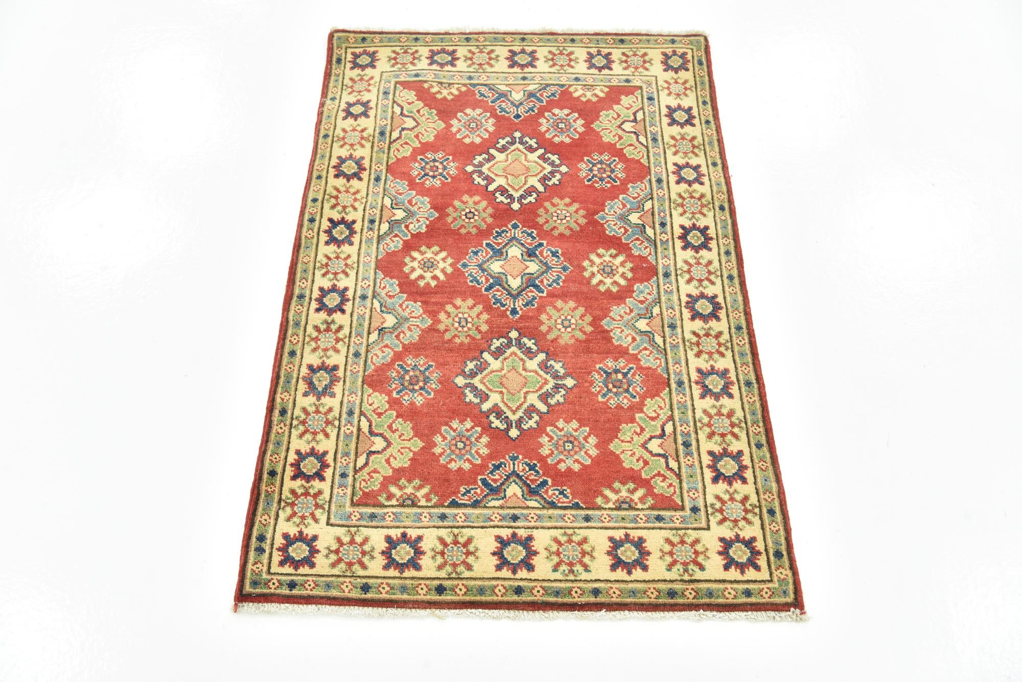 2' 9 x 4' 3 Hand Knotted Kazak Rug