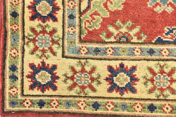 Detail image of 2' 9 x 4' 3 Hand Knotted Kazak Rug