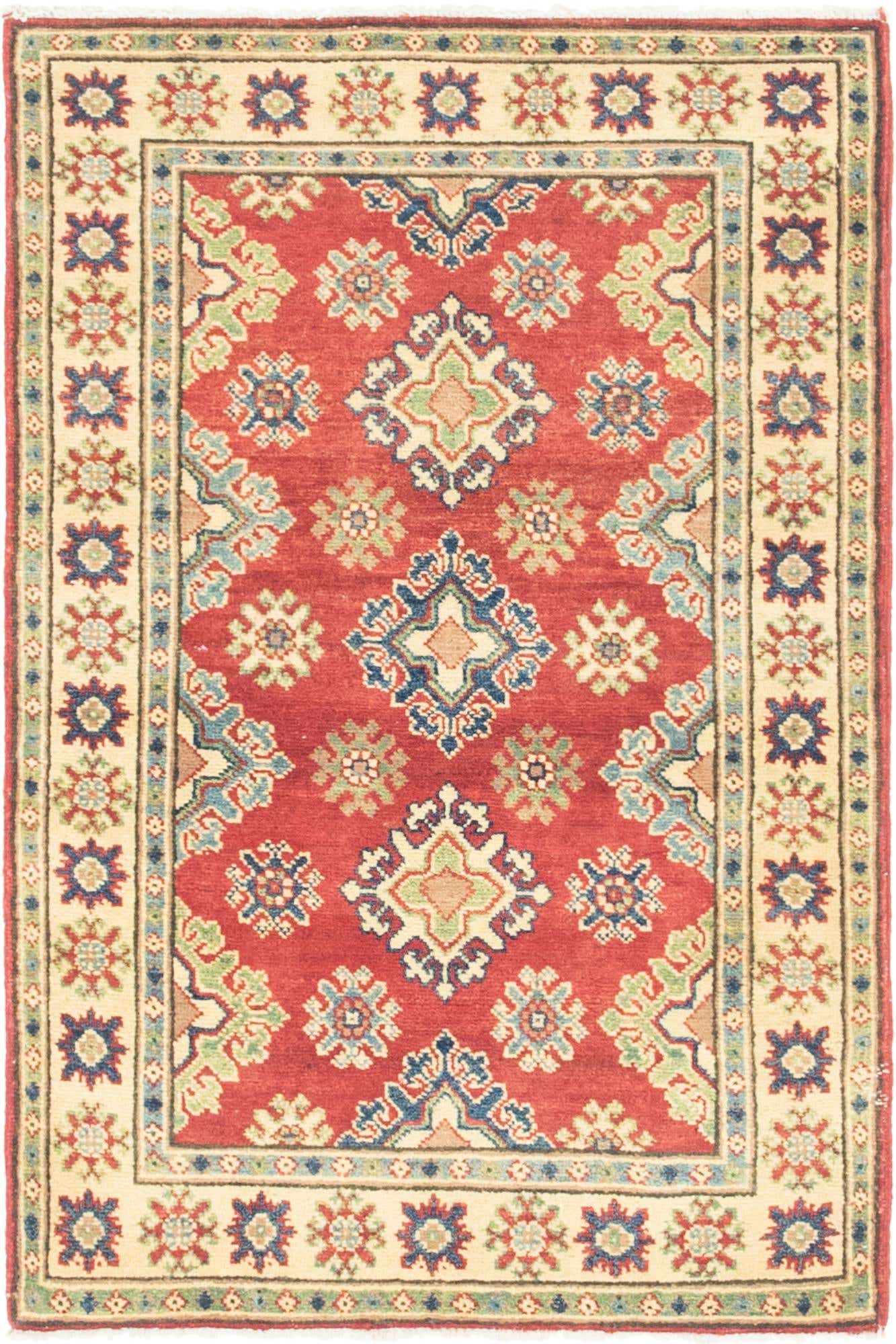 2' 9 x 4' 3 Hand Knotted Kazak Rug