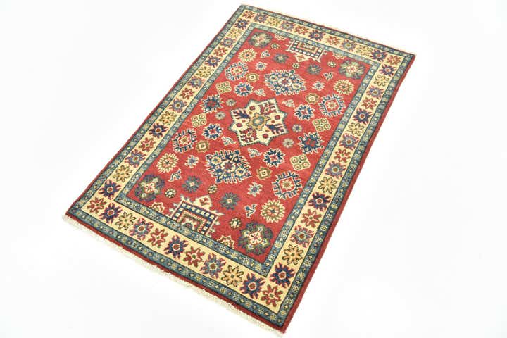 2' 7 x 4' Hand Knotted Kazak Rug
