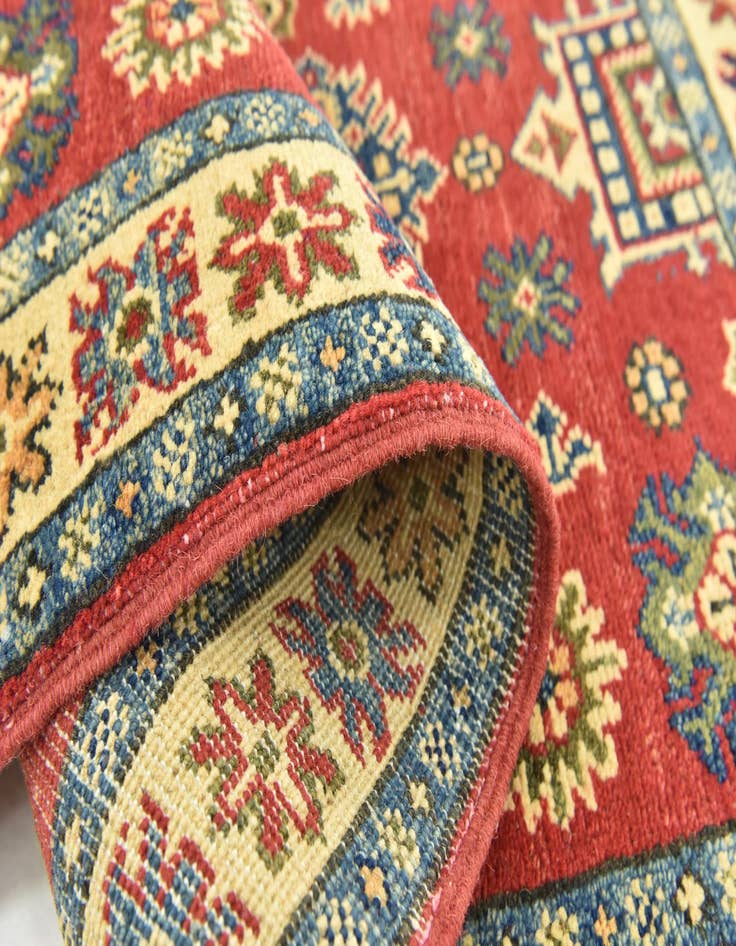 Detail image of 2' 7 x 4'  Hand Knotted Kazak Rug