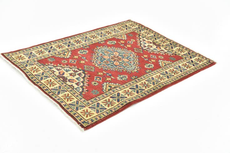 Detail image of 2' 8 x 3' 8 Hand Knotted Kazak Rug