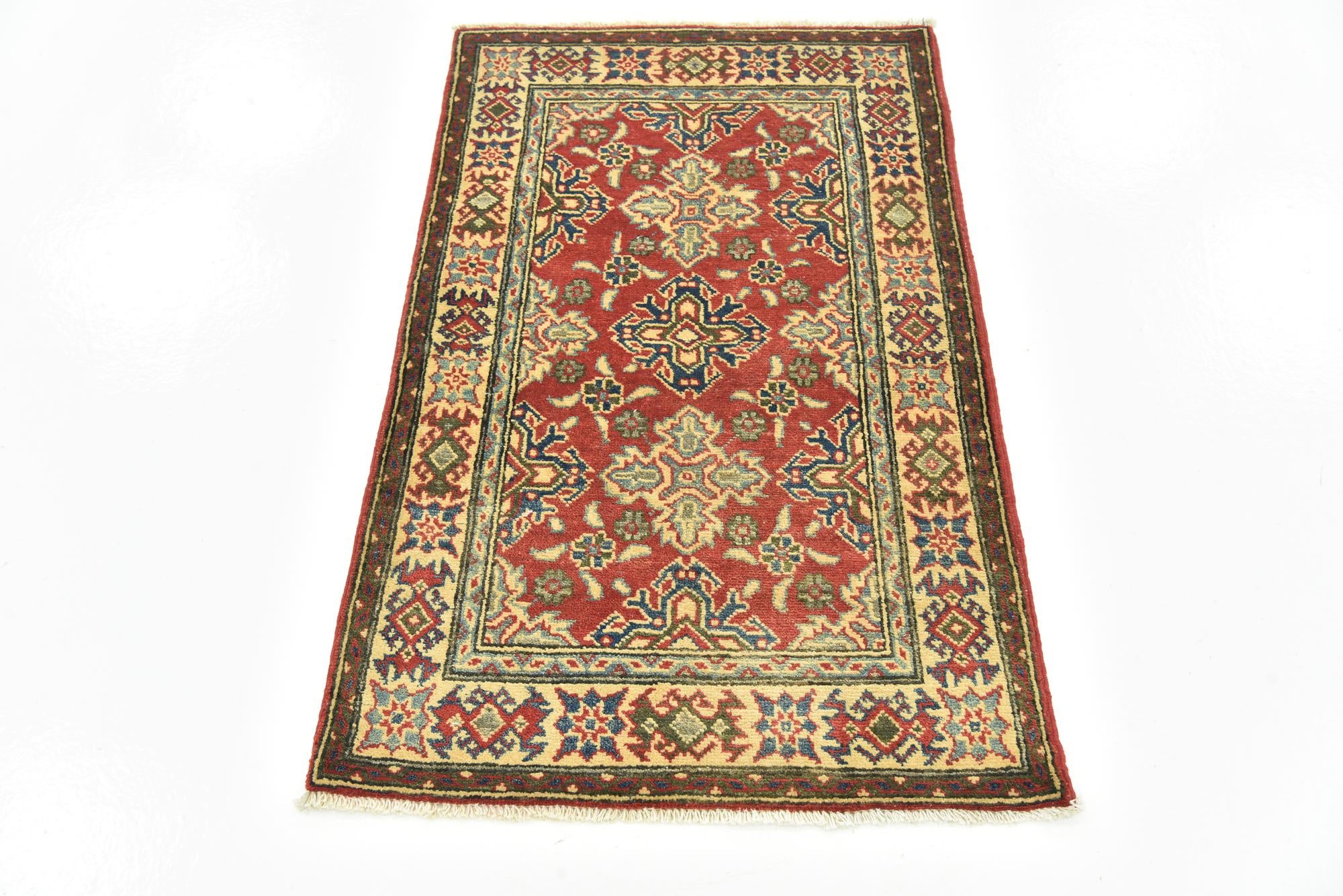 80cm x 125cm anudado a mano Kazak Alfombra