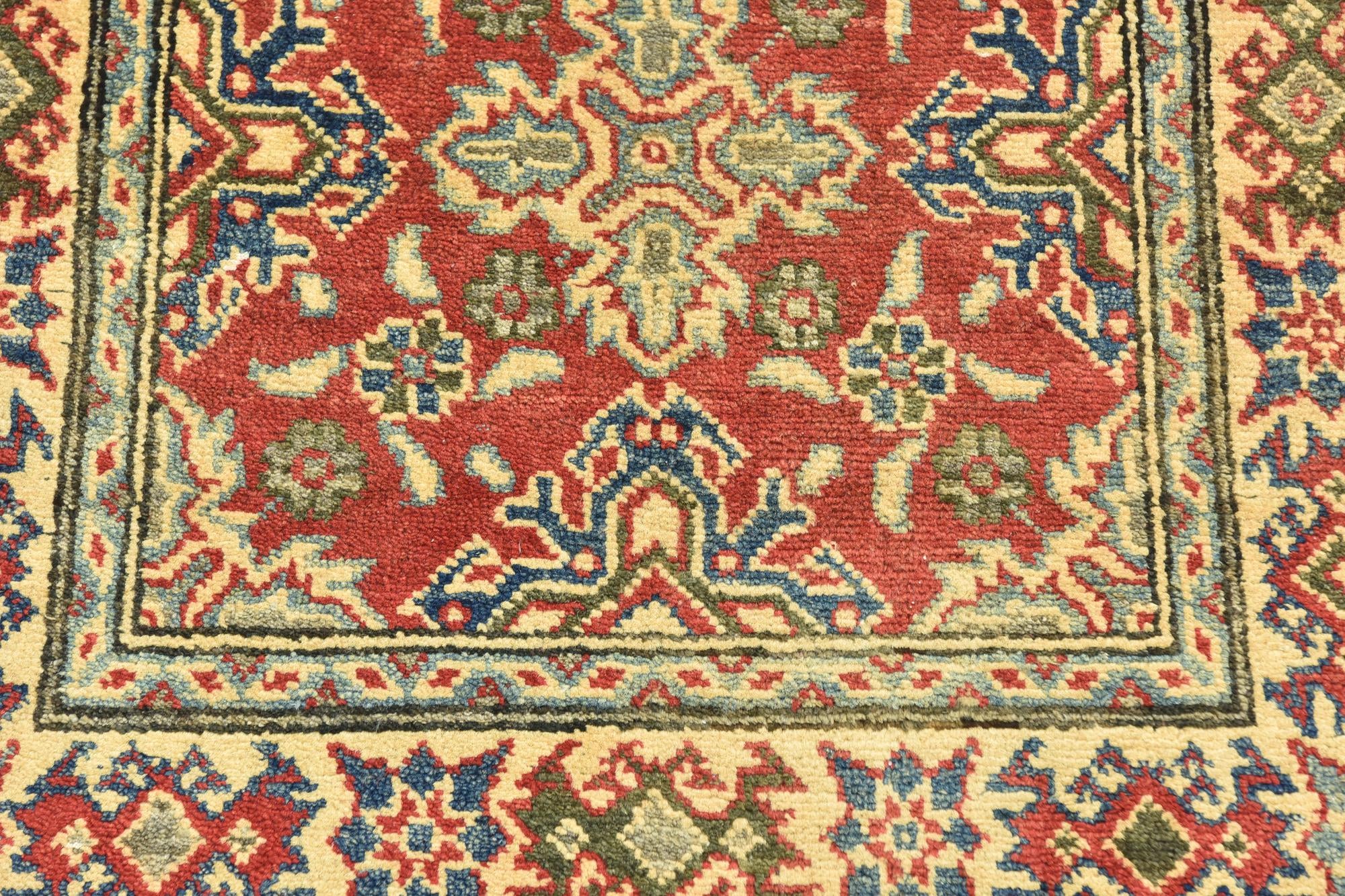 80cm x 125cm anudado a mano Kazak Alfombra