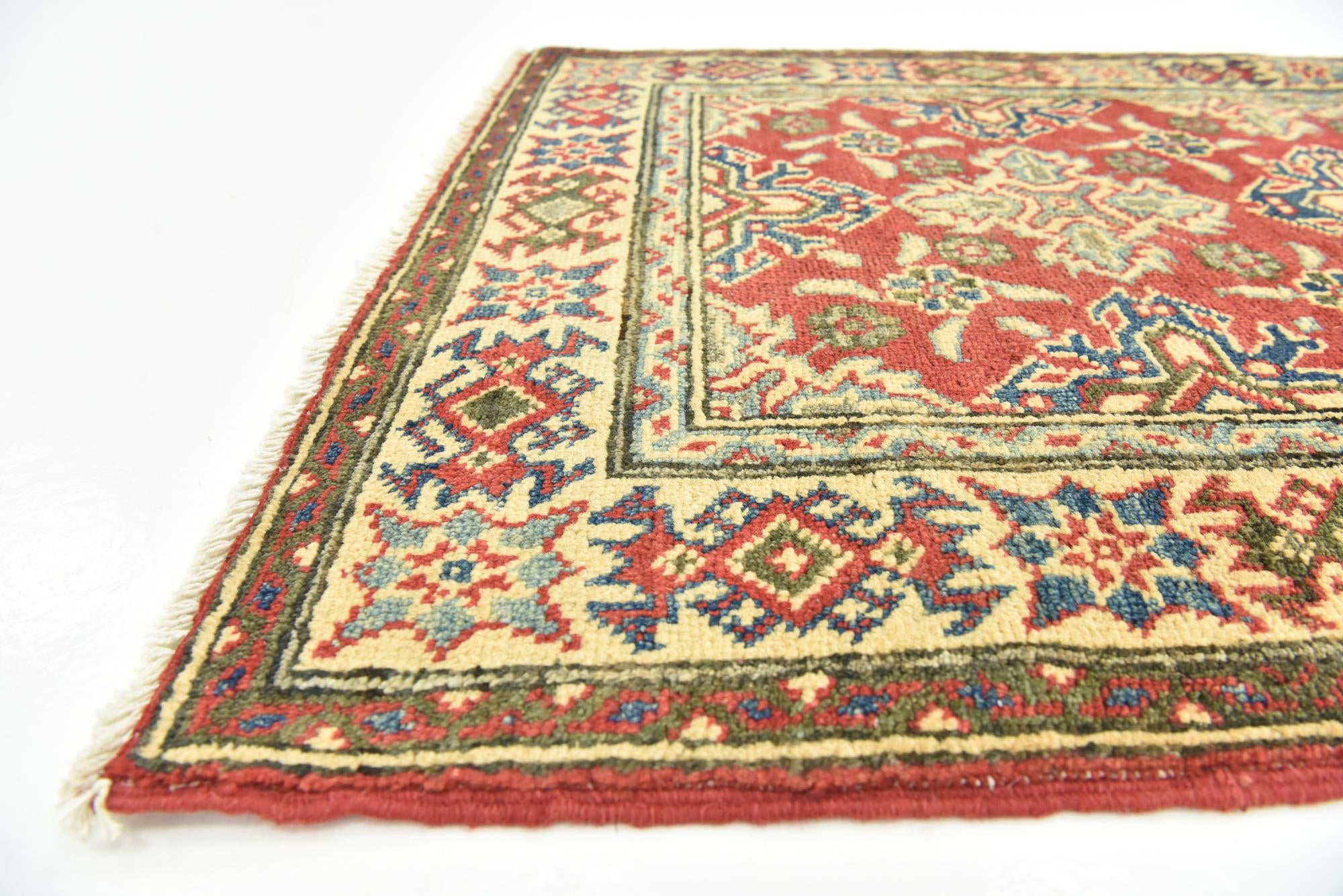 80cm x 125cm anudado a mano Kazak Alfombra