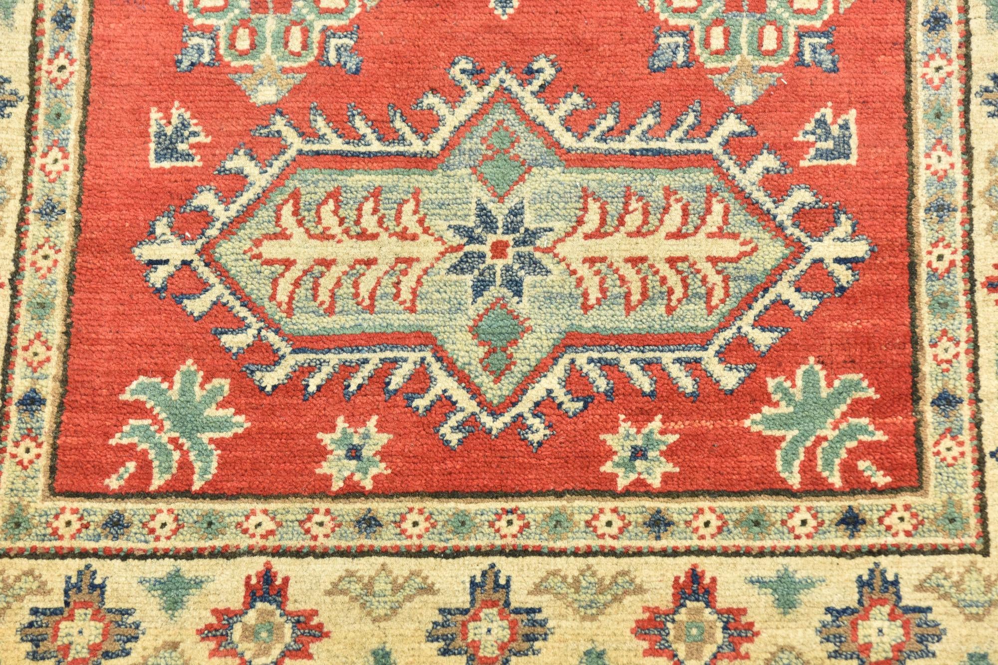 2' 9 x 4' 4 Hand Knotted Kazak Rug