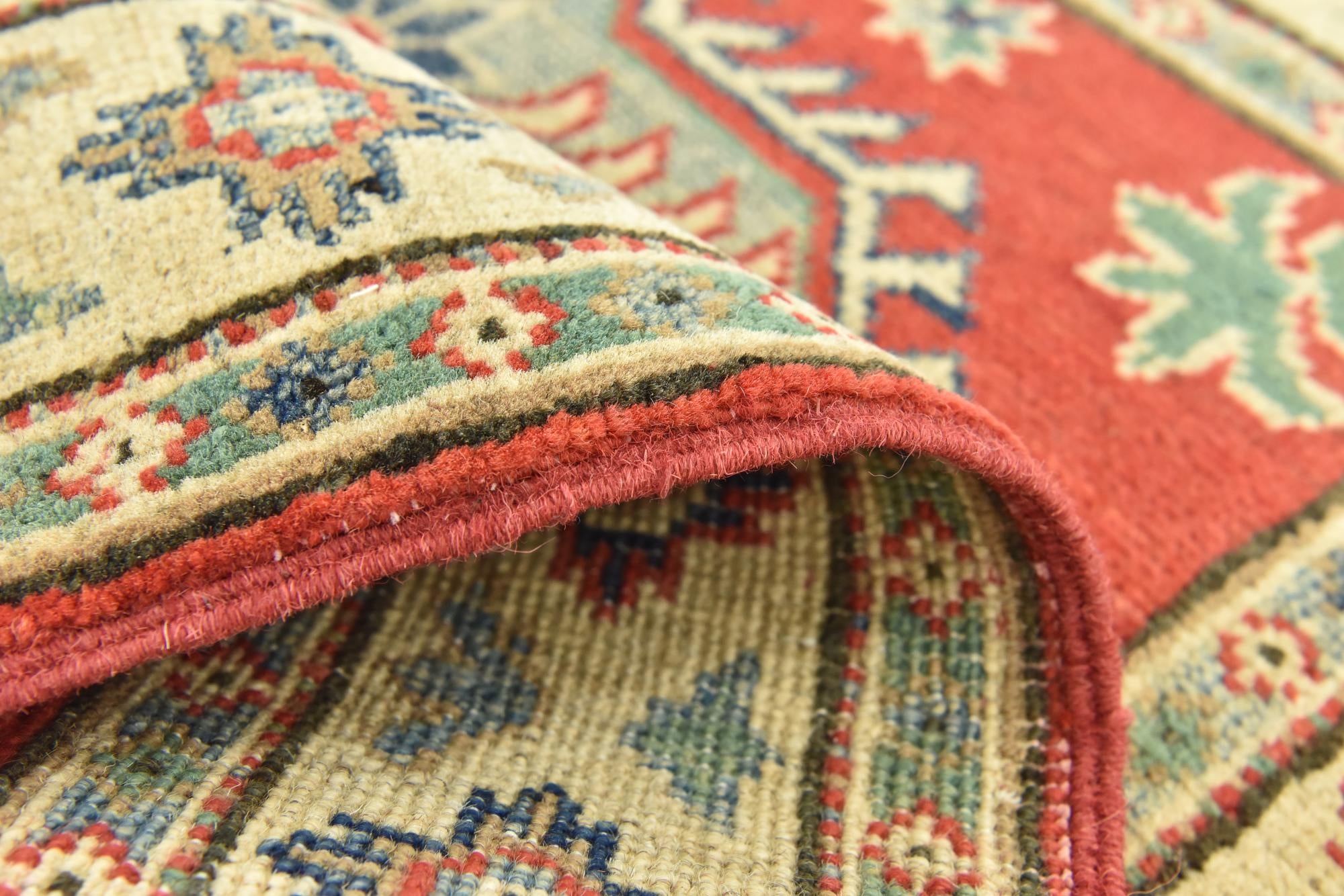 2' 9 x 4' 4 Hand Knotted Kazak Rug