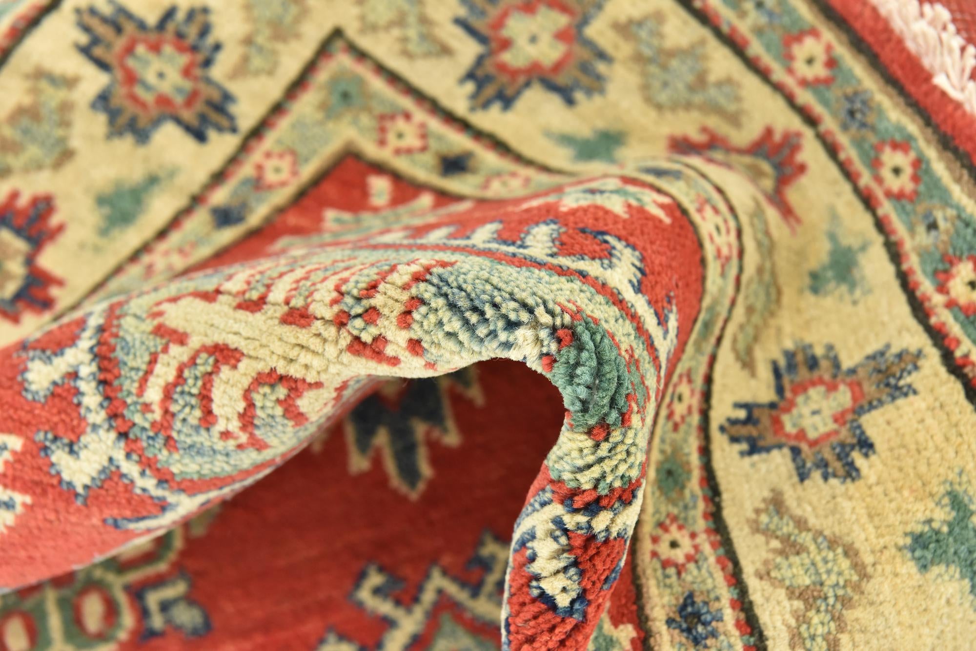 2' 9 x 4' 4 Hand Knotted Kazak Rug