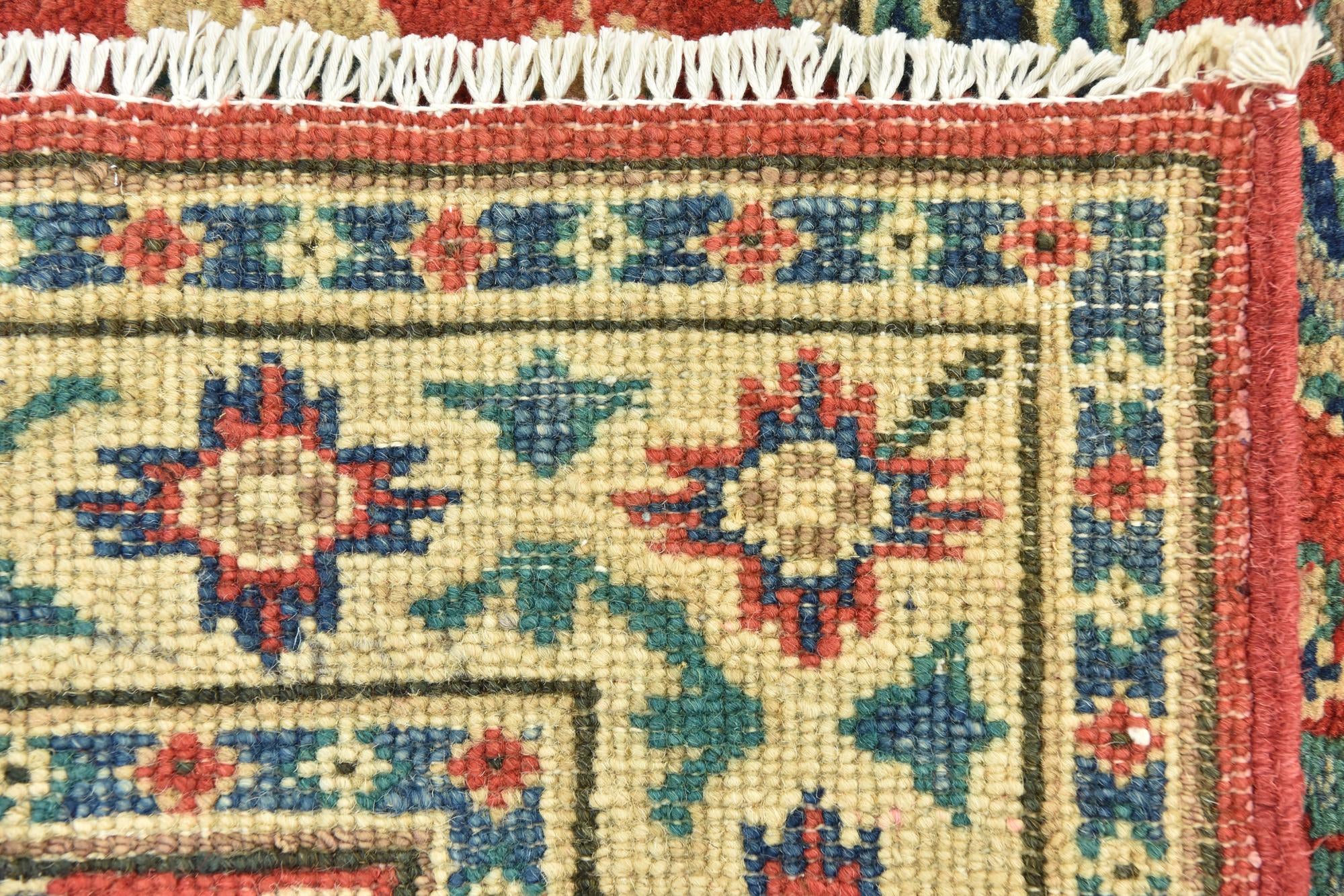 3' x 3' 10 Hand Knotted Kazak Rug