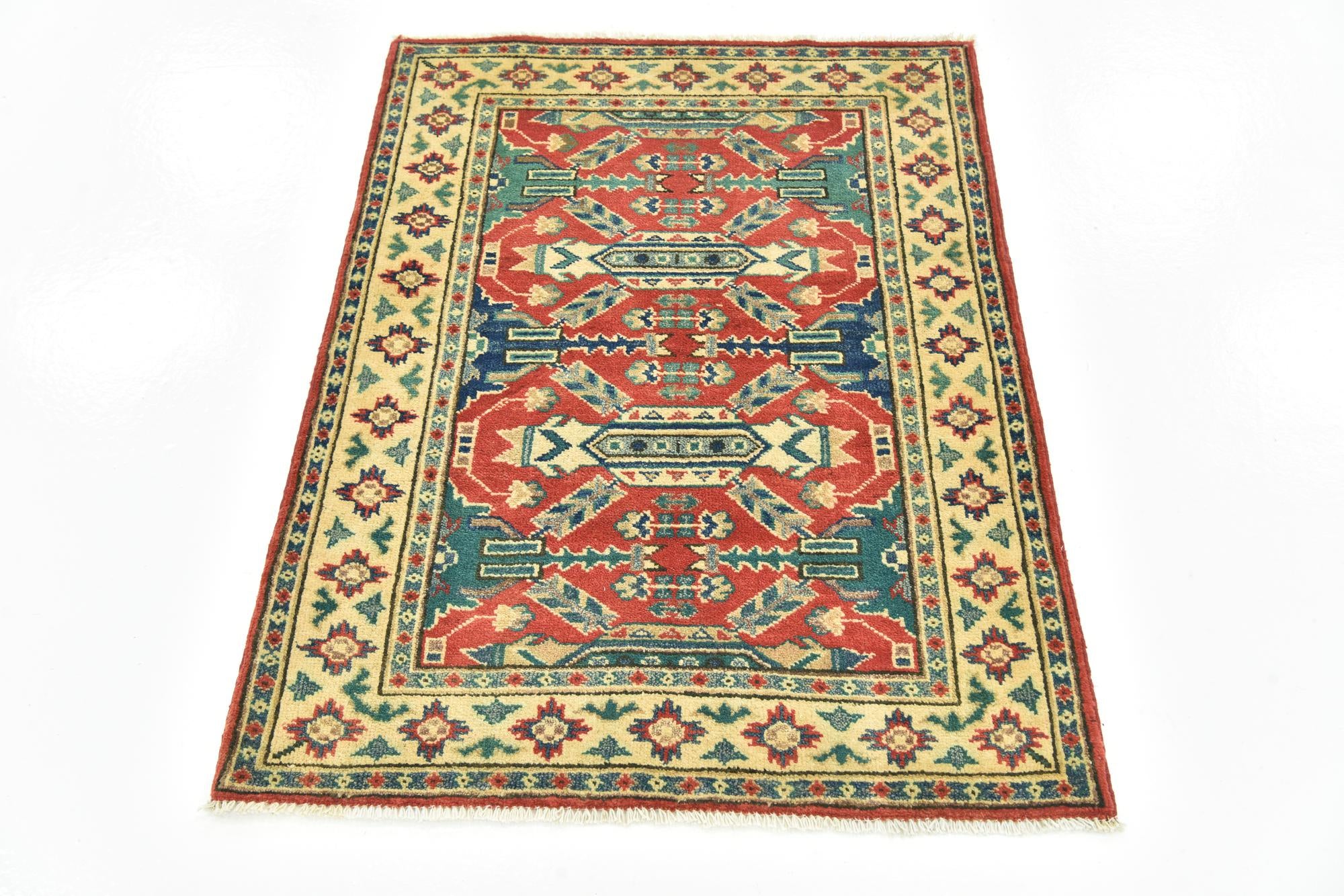 3' x 3' 10 Hand Knotted Kazak Rug