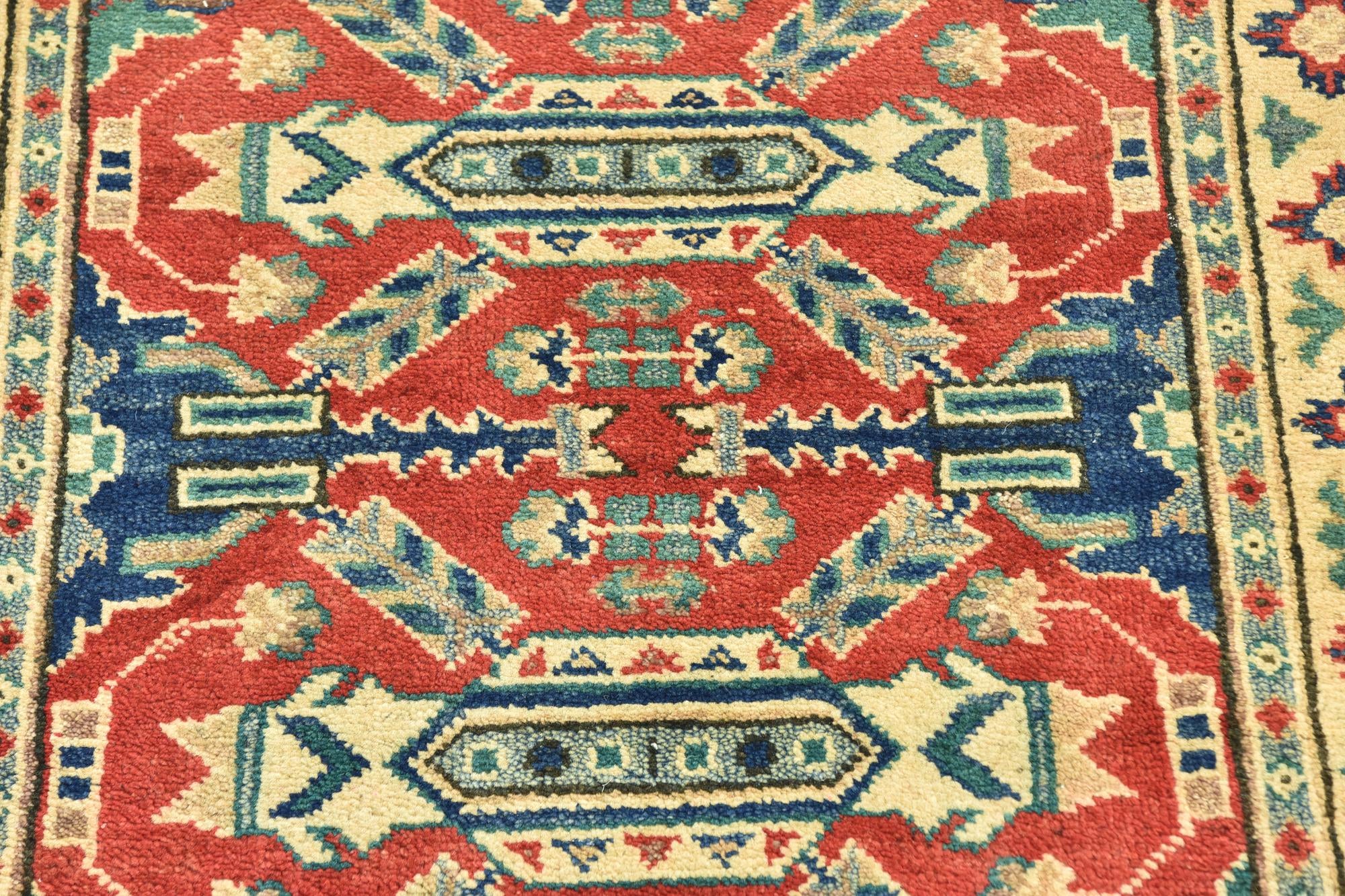 3' x 3' 10 Hand Knotted Kazak Rug