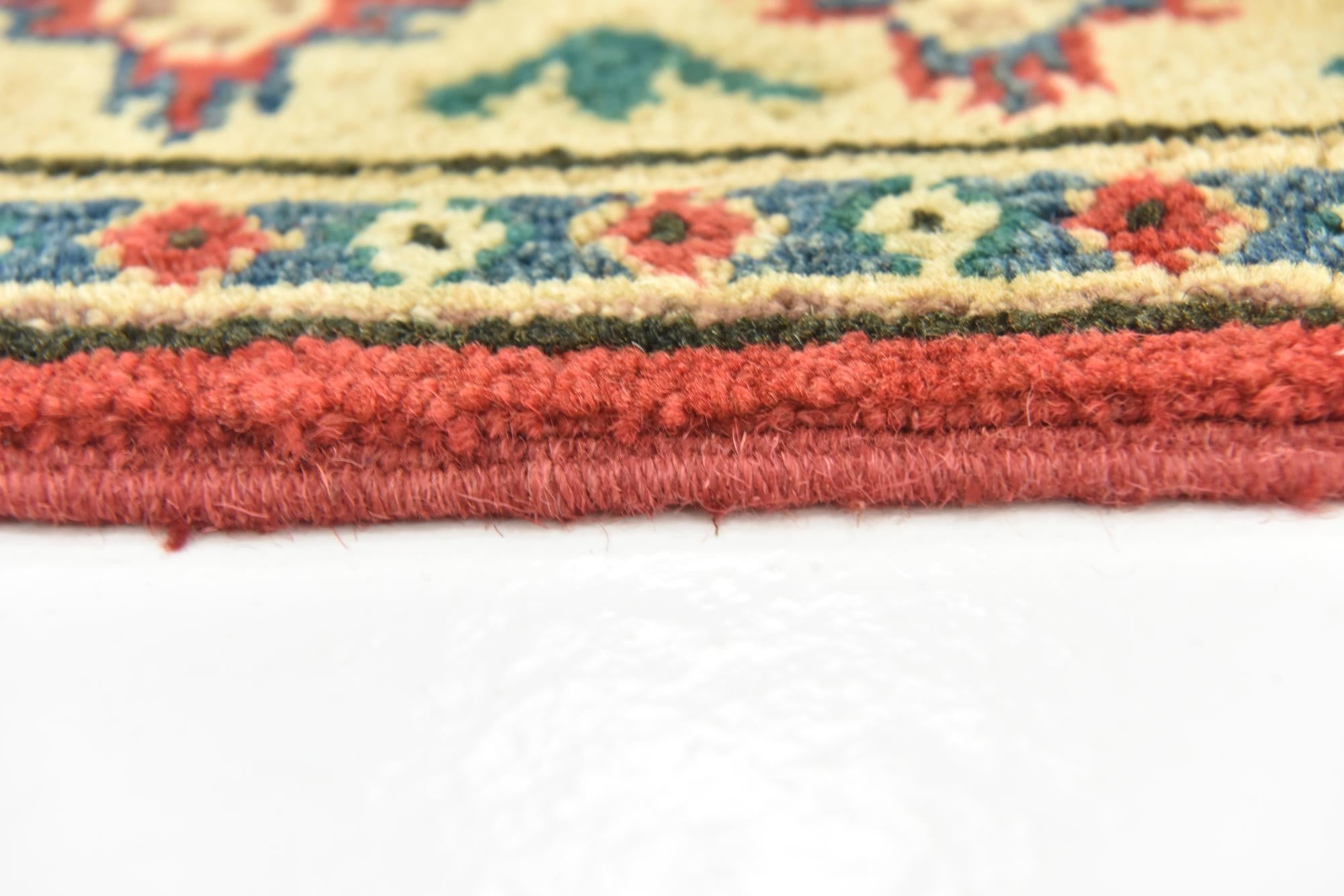 3' x 3' 10 Hand Knotted Kazak Rug
