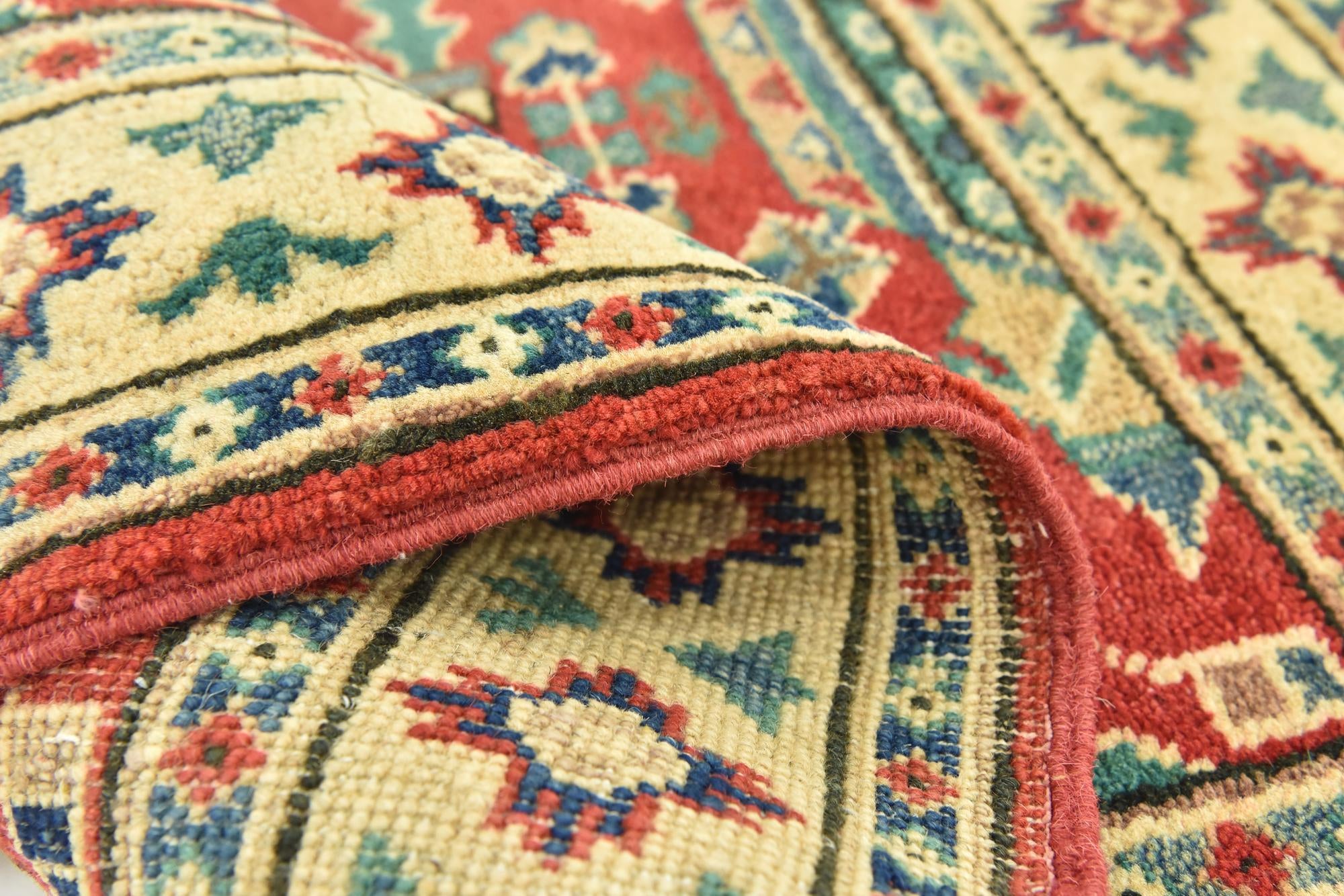3' x 3' 10 Hand Knotted Kazak Rug