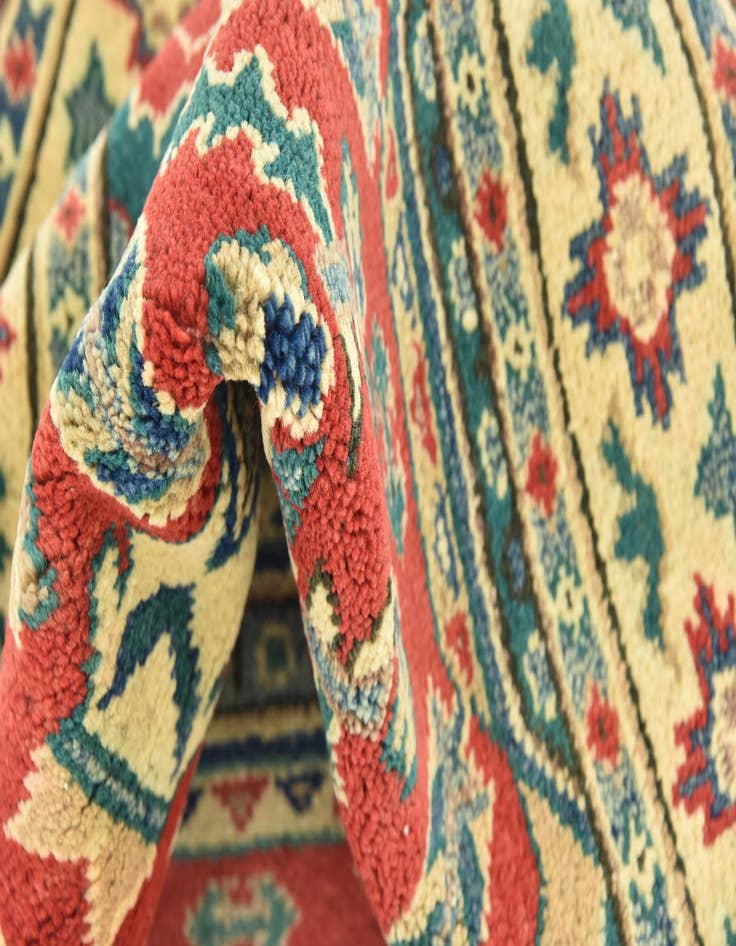 Detail image of 3' x 3' 10  Hand Knotted Kazak Rug