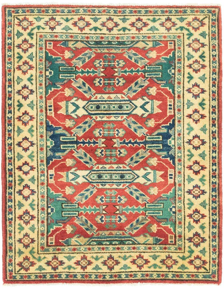 Detail image of 3' x 3' 10 Hand Knotted Kazak Rug