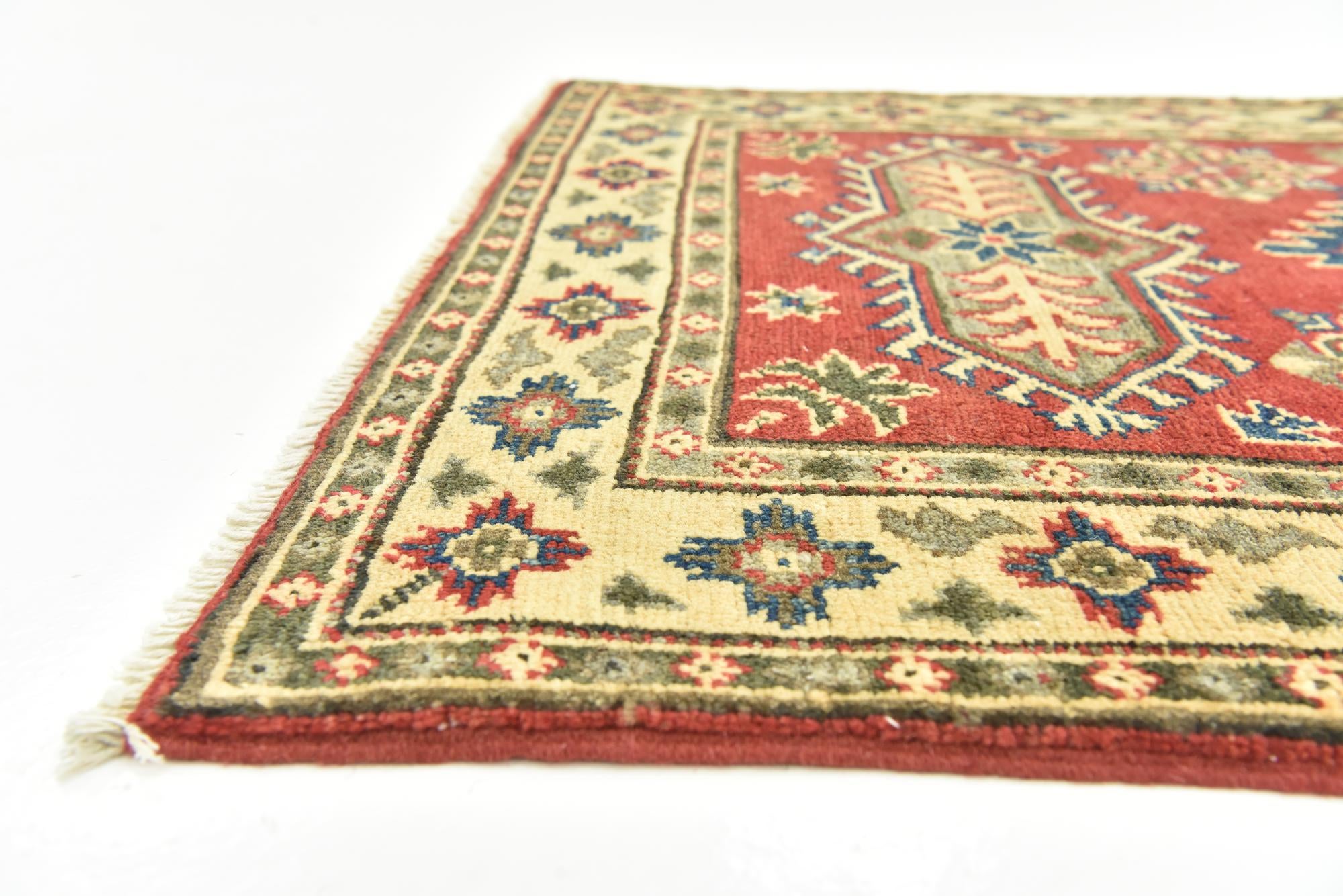 2' 9 x 4' Hand Knotted Kazak Rug