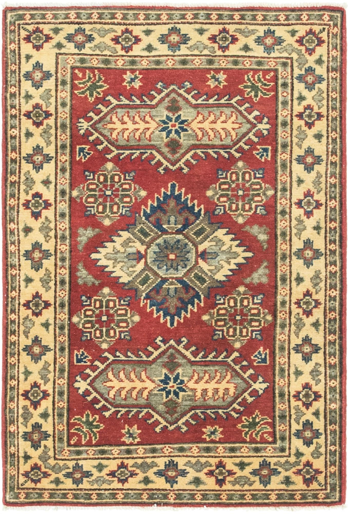 2' 9 x 4' Hand Knotted Kazak Rug