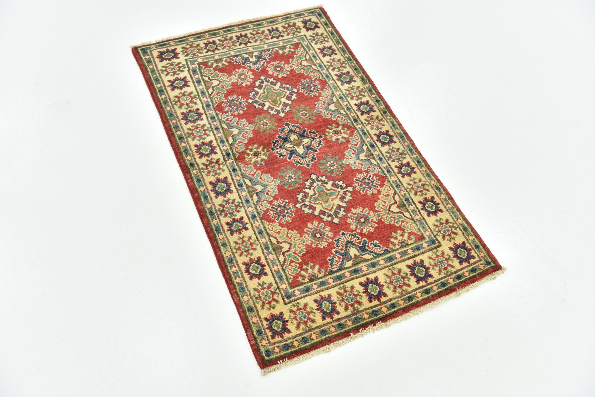 2' 6 x 4' 3 Hand Knotted Kazak Rug