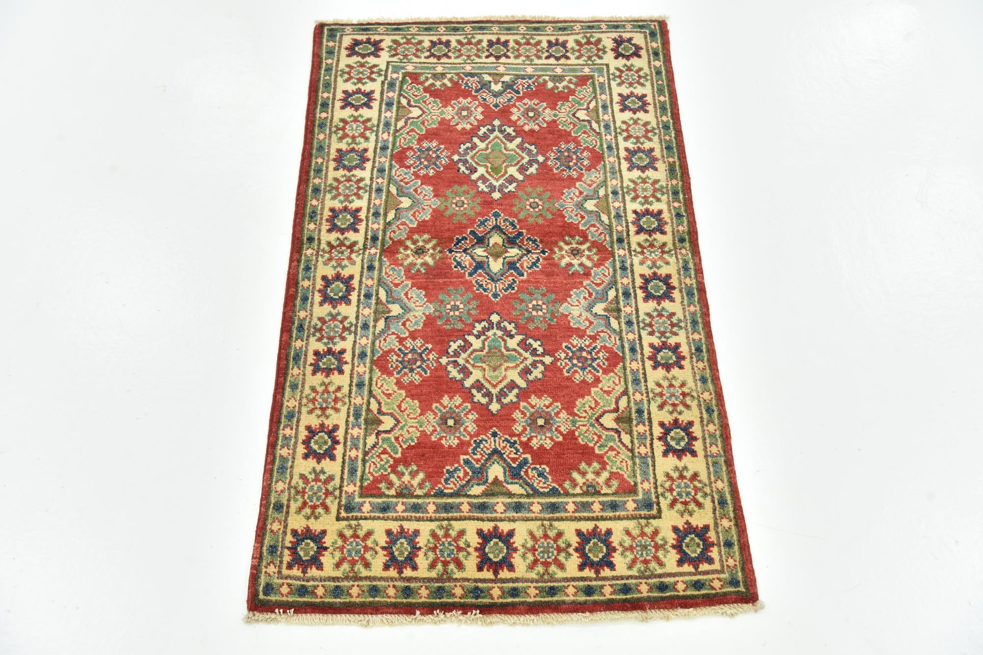 2' 6 x 4' 3 Hand Knotted Kazak Rug