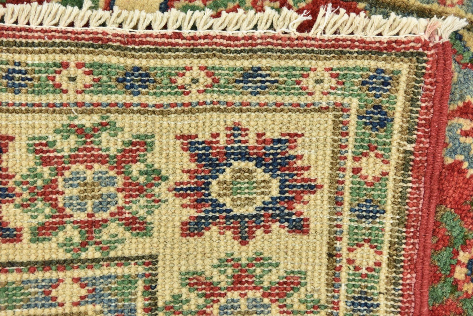 2' 6 x 4' 3 Hand Knotted Kazak Rug