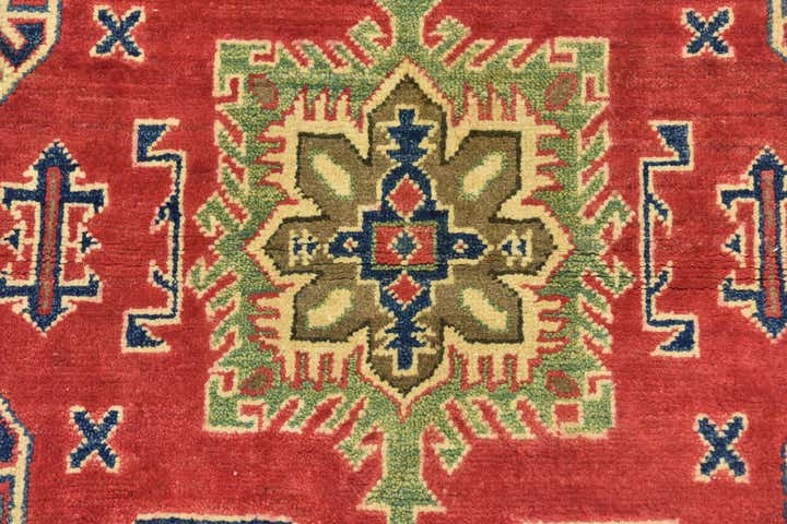 3' 4 x 5' Hand Knotted Kazak Rug