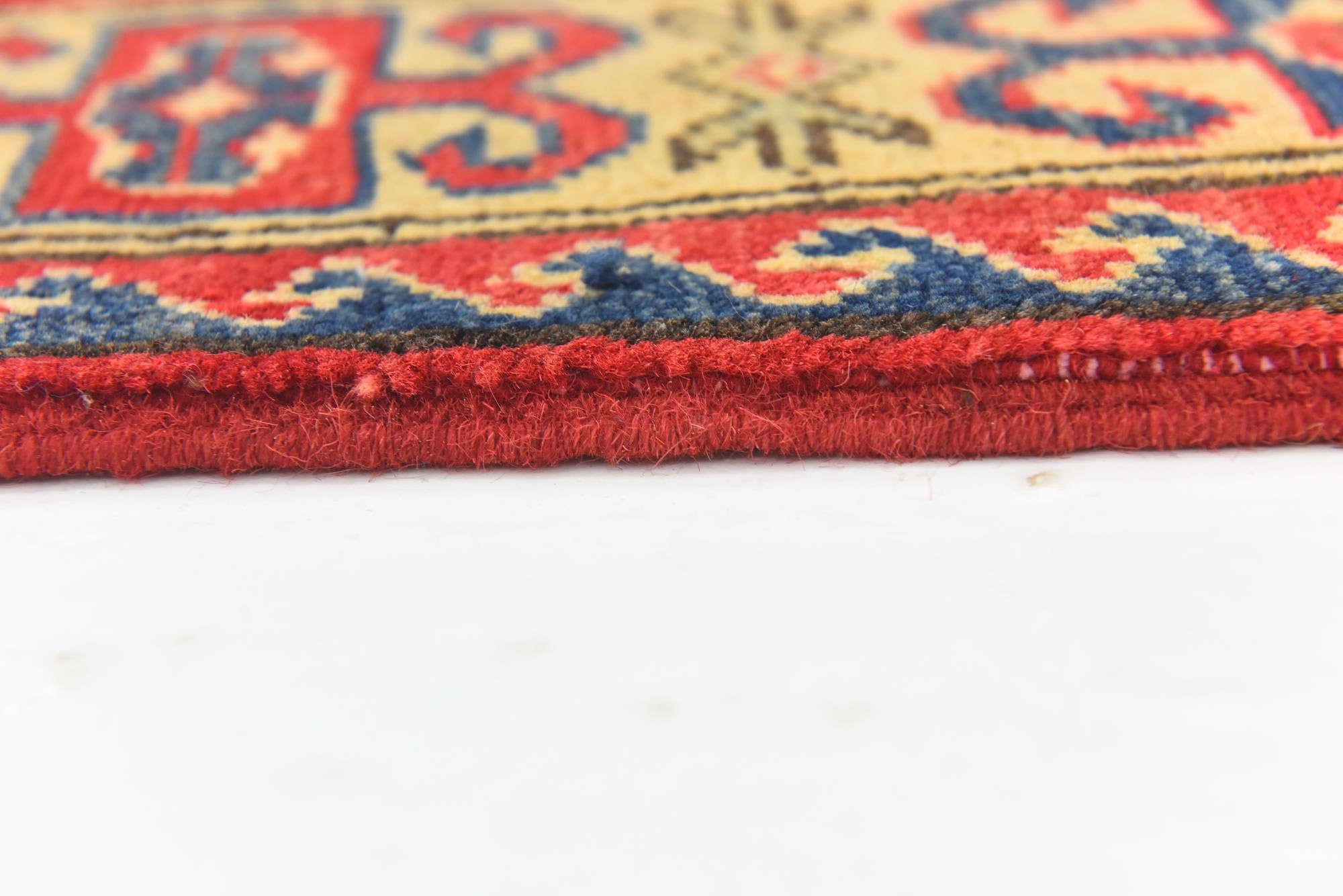 3' 5 x 4' 10 Hand Knotted Kazak Rug