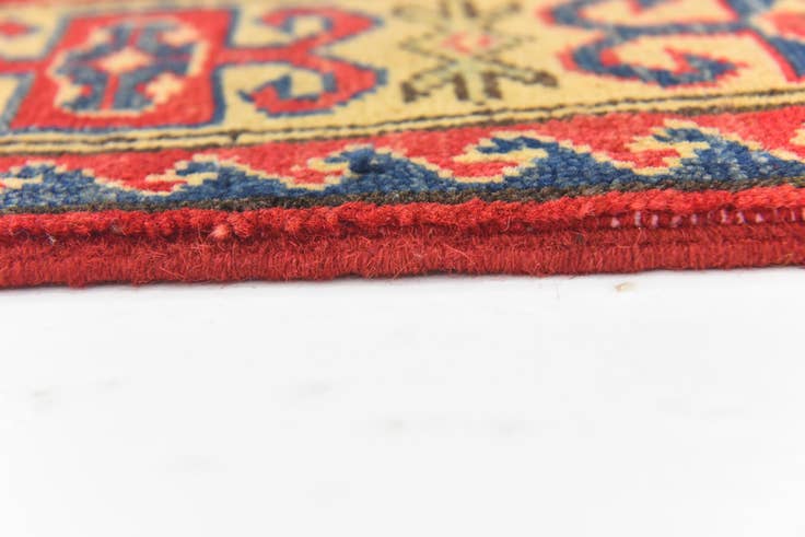 Detail image of 3' 5 x 4' 10 Hand Knotted Kazak Rug