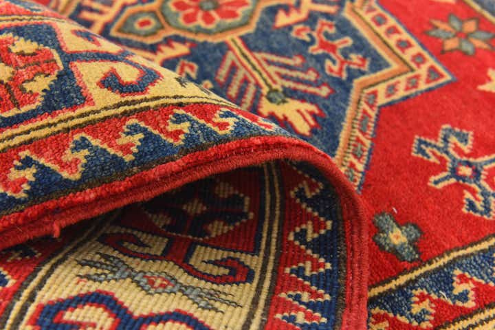 3' 5 x 4' 10 Hand Knotted Kazak Rug