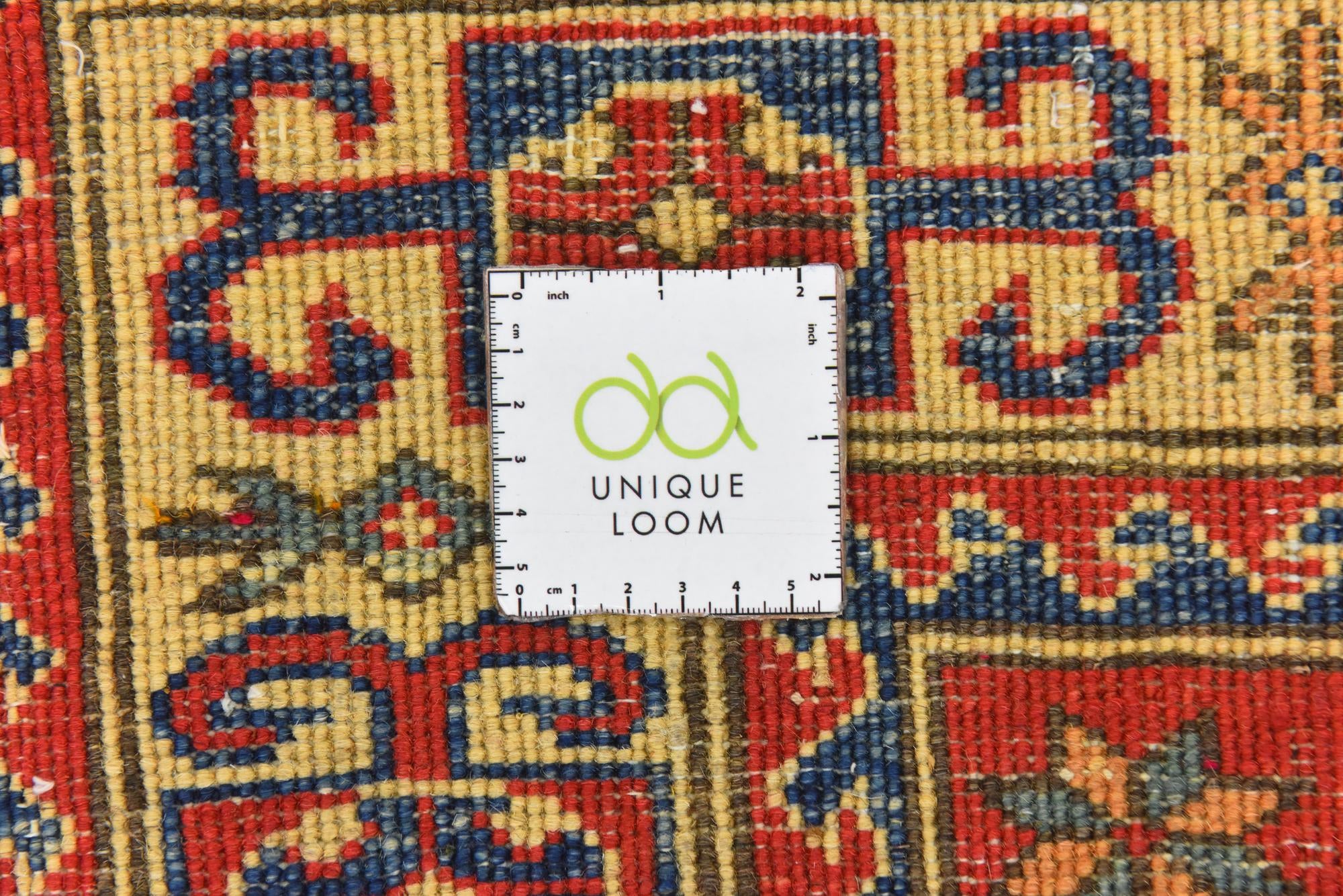 3' 5 x 4' 10 Hand Knotted Kazak Rug