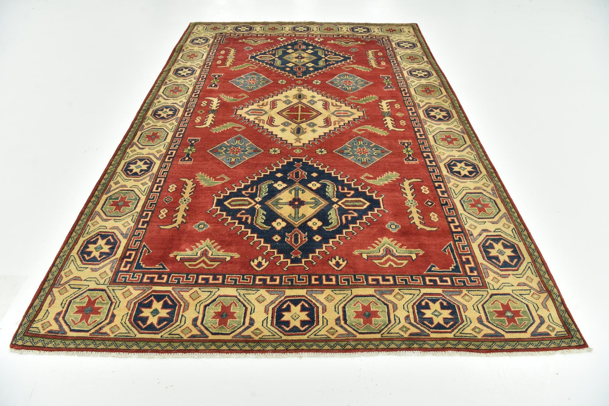 205cm x 305cm anudado a mano Kazak Alfombra