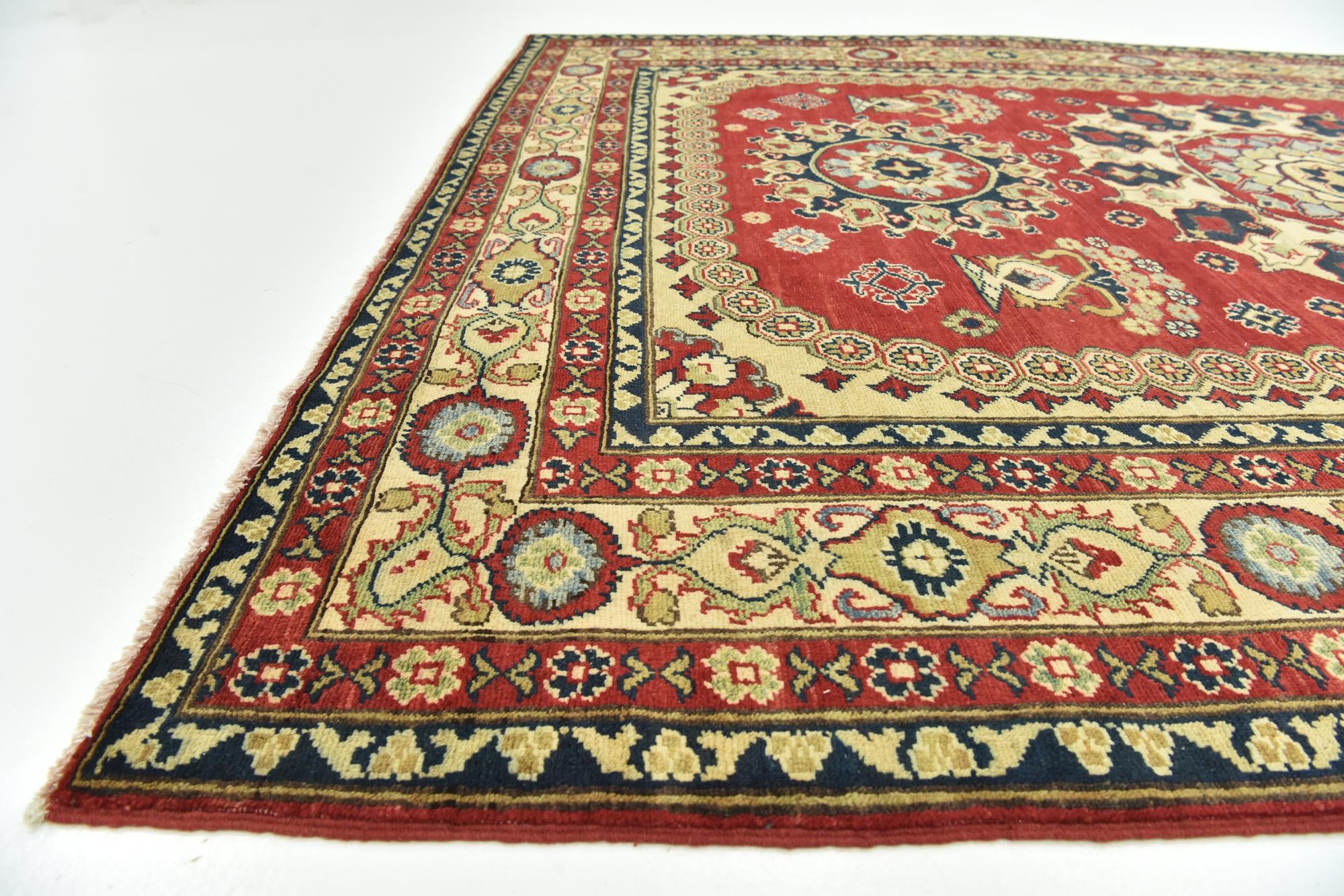 6' 10 x 9' 8 Hand Knotted Kazak Rug