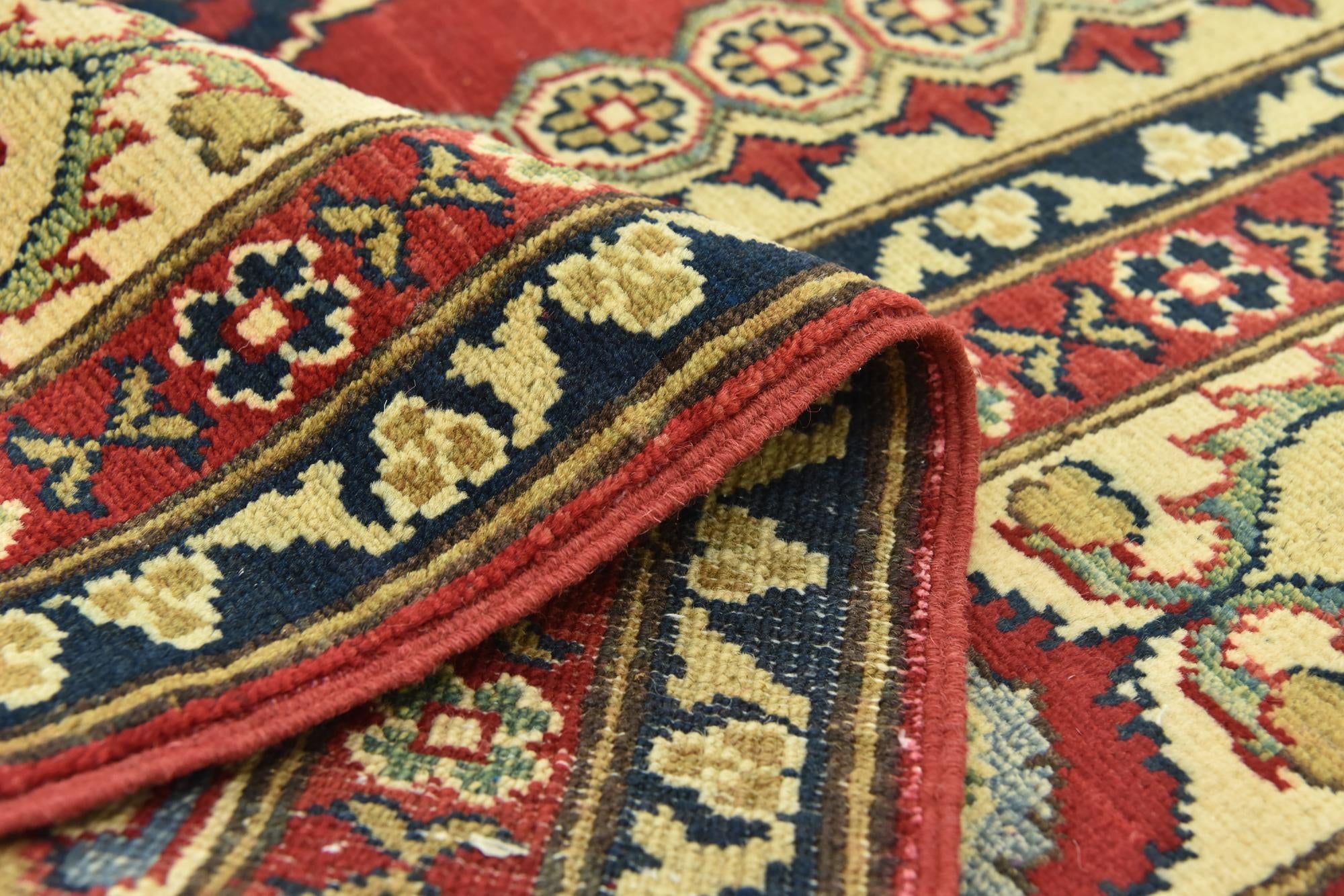 6' 10 x 9' 8 Hand Knotted Kazak Rug