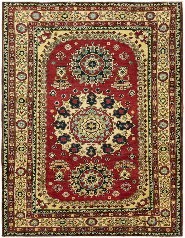 Detail image of 6' 10 x 9' 8 Hand Knotted Kazak Rug