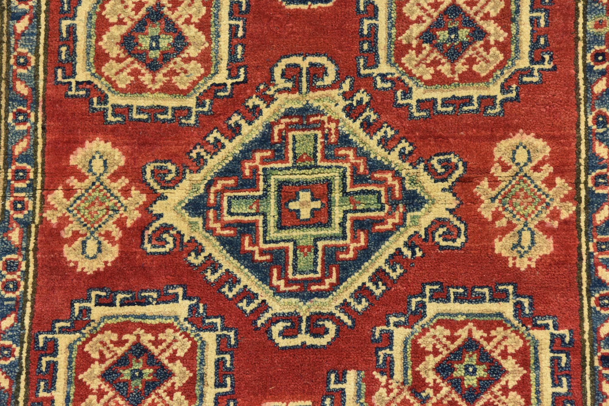 3' 2 x 5' Hand Knotted Kazak Rug