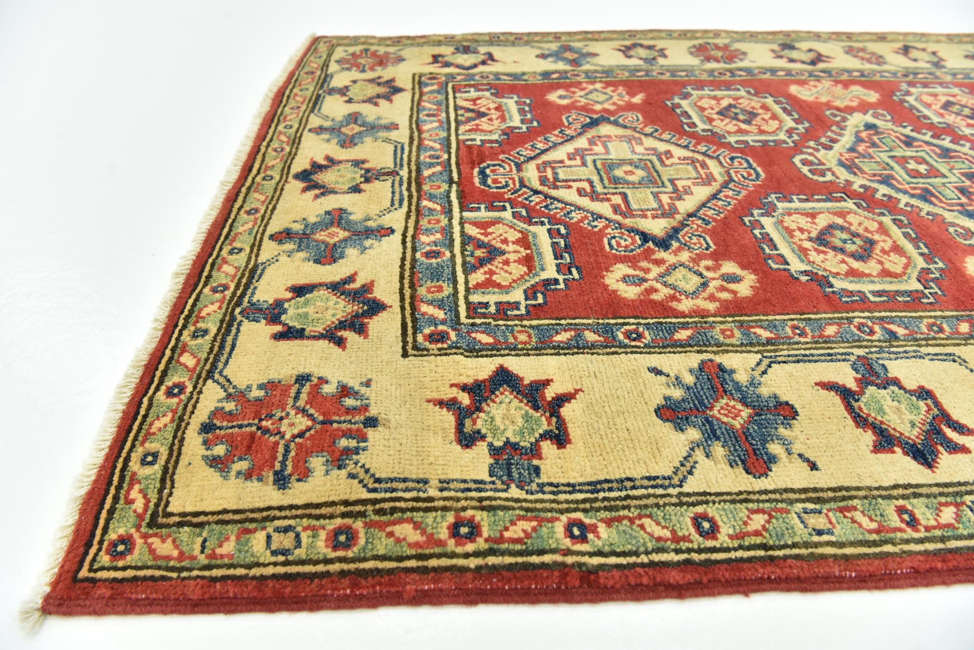 3' 2 x 5' Hand Knotted Kazak Rug