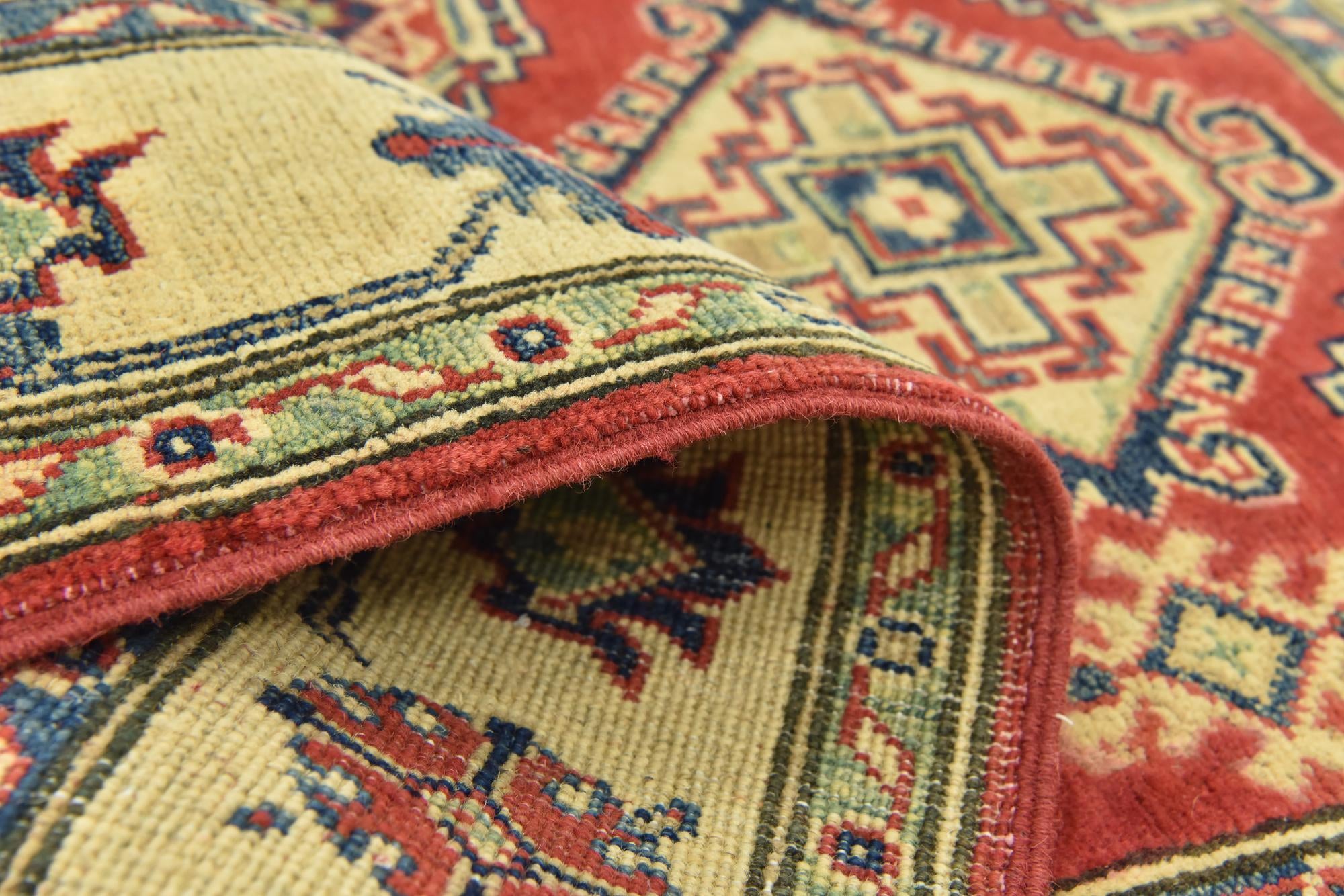 3' 2 x 5' Hand Knotted Kazak Rug