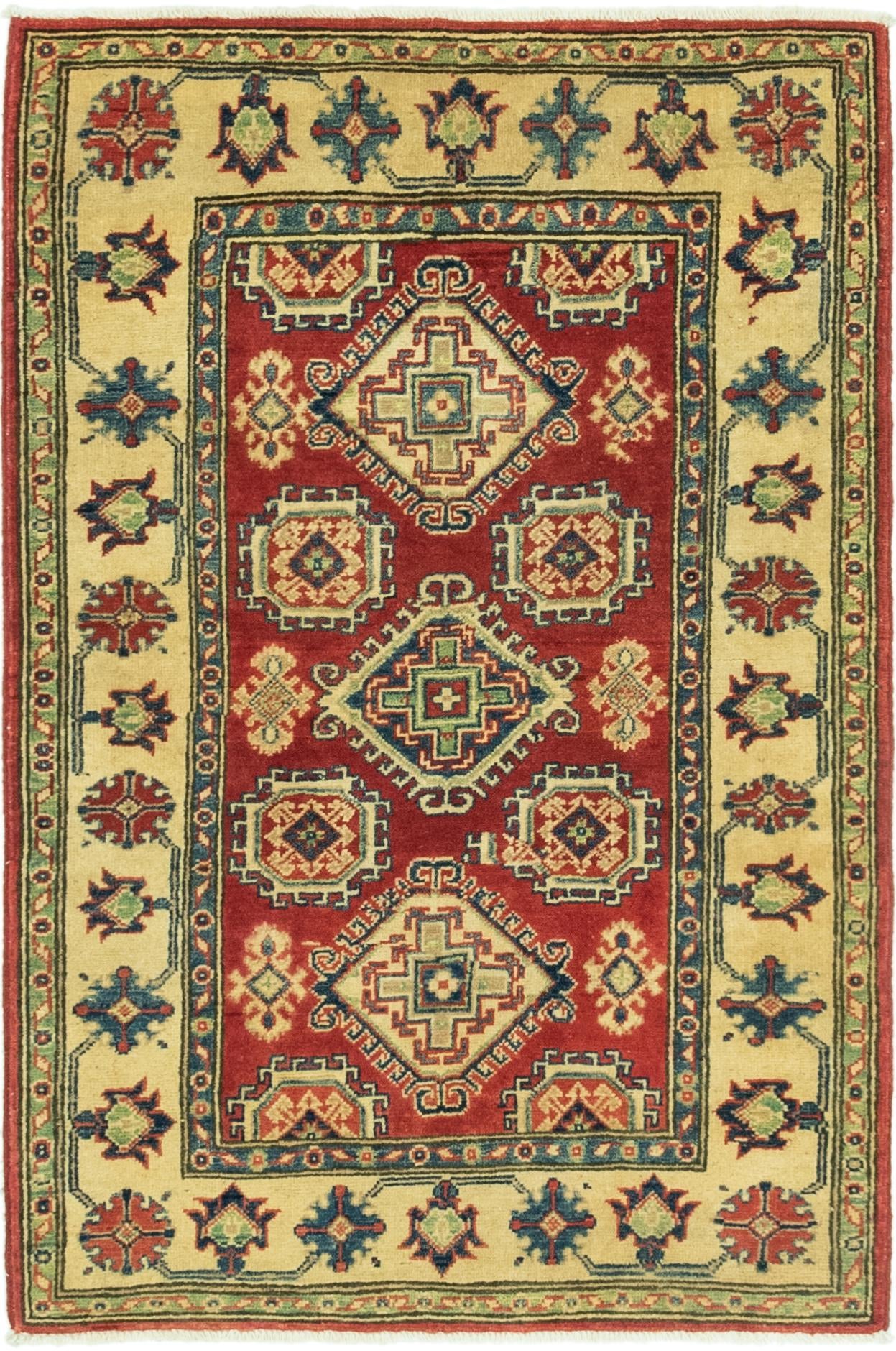 3' 2 x 5' Hand Knotted Kazak Rug