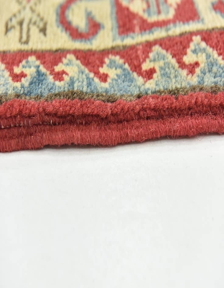 Detail image of 3' 6 x 4' 9 Hand Knotted Kazak Rug