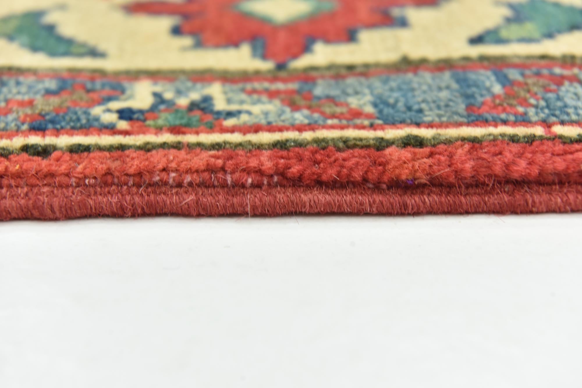 3' 5 x 4' 10 Hand Knotted Kazak Rug