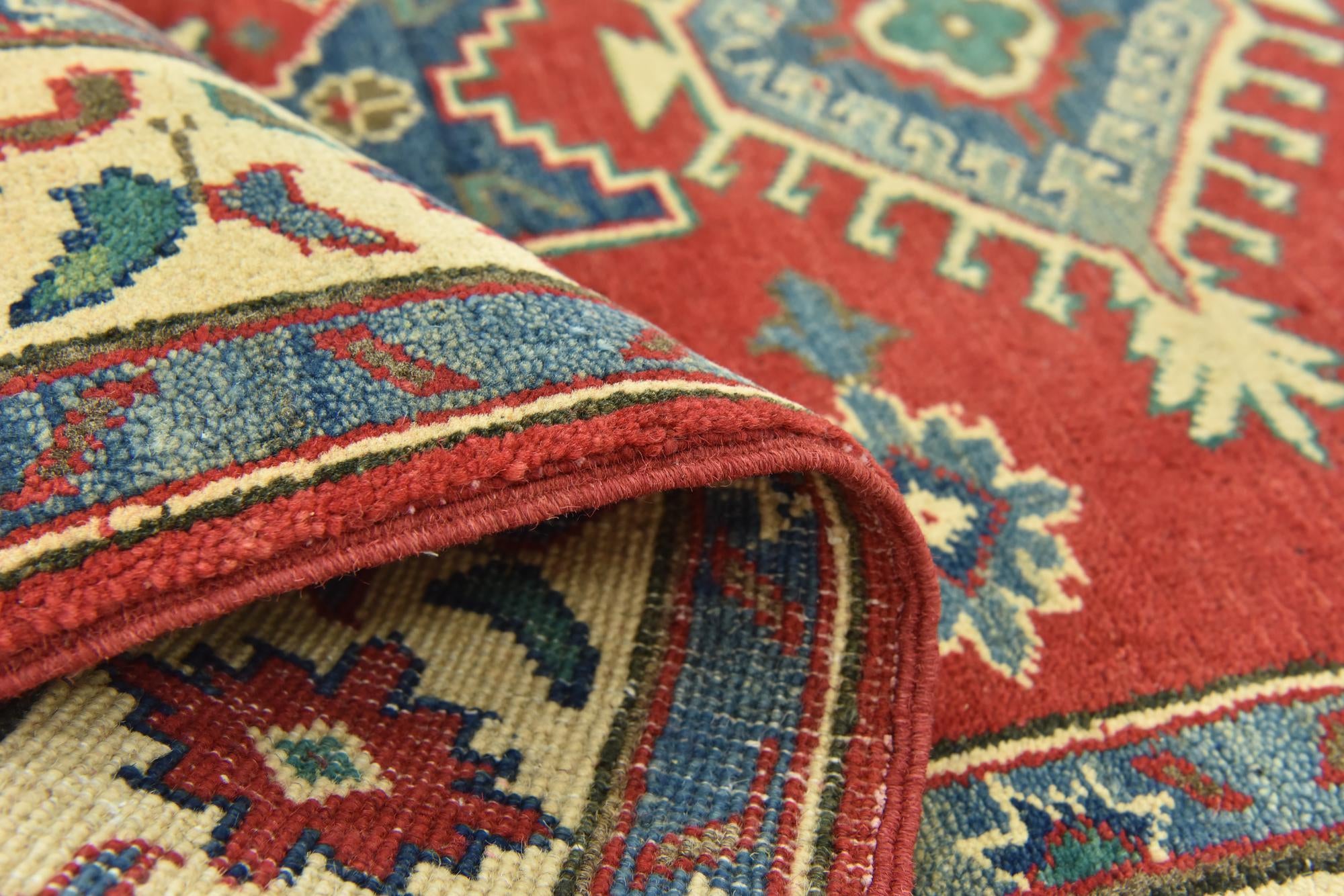 3' 5 x 4' 10 Hand Knotted Kazak Rug